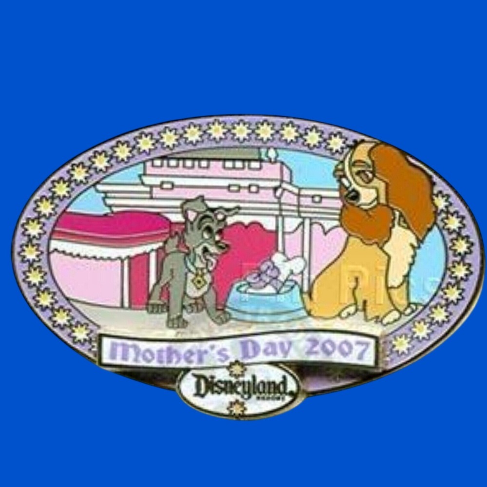 Disney‎ Disneyland Mother's Day 2007 Lady and the Tramp Scamp Enamel Pin Daisy